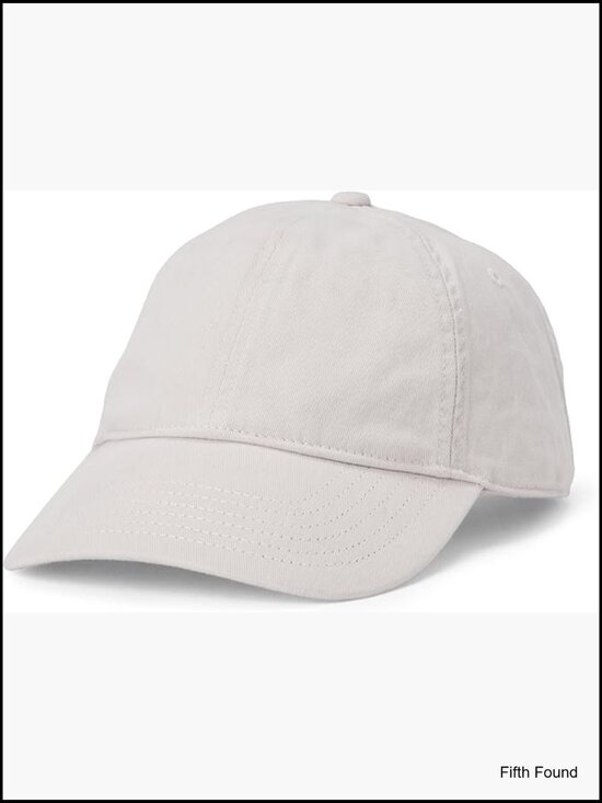 Washed Cotton Canvas Baseball Cap with Adjustable Strap
